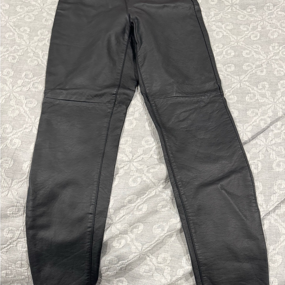 Michael Kors Women's Black Skinny Faux leather pants